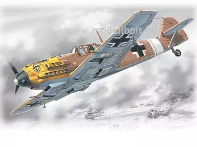 ICM - Bf 109E-7/Trop, WWII German Fighter